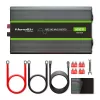 Inversor de onda pura Qoltec 51923 Monolith | 3000W | 6000W | 24V para 230V | LCD