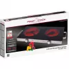 Placa vitrocerâmica ProfiCook PC-DKP 1211, 2 zonas de cozedura, superfície vitrocerâmica, botões rotativos