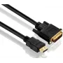 Purelink PureInstall PI3000 - Cabo de vídeo - Single Link - HDMI / DVI - 28 AWG - HDMI, 19 pinos (macho) - DVI-D (macho) - 1,5 m - Isolamento triplo - Preto (PI3000-015)