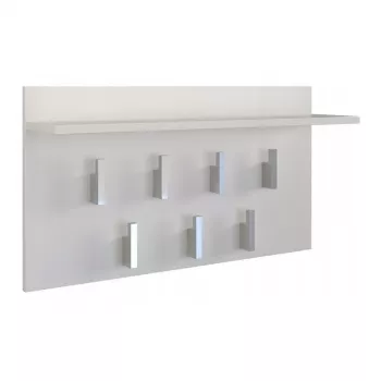 Cabide Top e shop WIESZAK 2F BIEL MAT, aglomerado de partículas, 7 ganchos, 700×200×400 mm