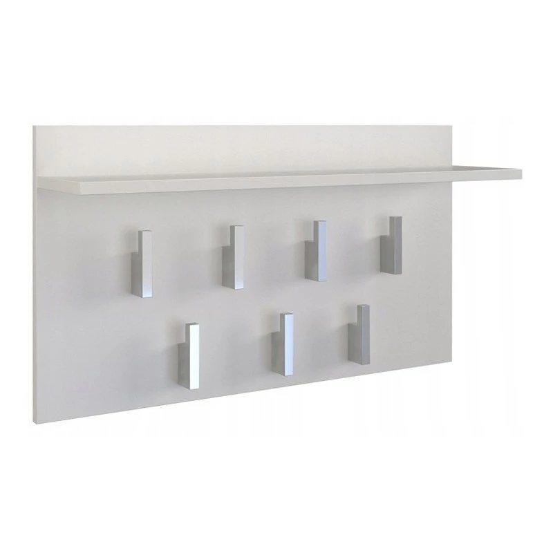 Cabide Top e shop WIESZAK 2F BIEL MAT, aglomerado de partículas, 7 ganchos, 700×200×400 mm