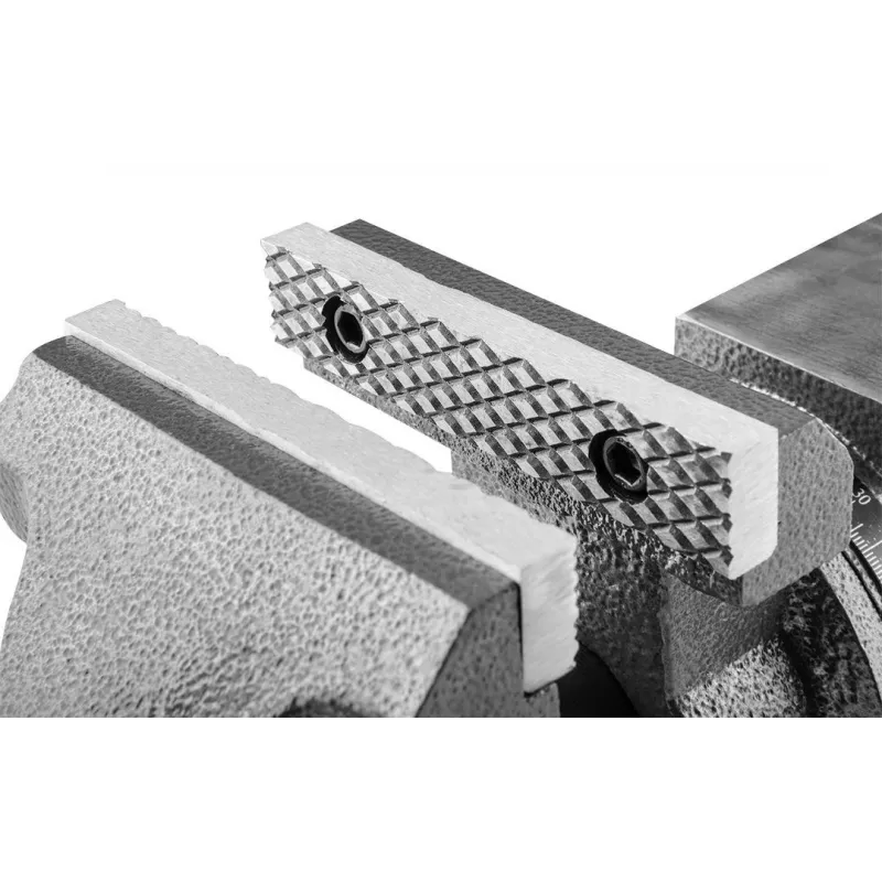 Torno de serralheiro orientável NEO tools 100 mm 360° – torno de bancada para serralharia, modelo 35-030