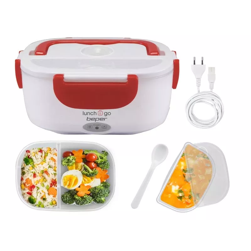 Marmita elétrica Beper 90.920R – aquecedor de alimentos 1 L