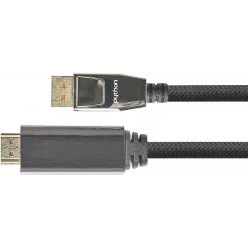 GC M0220 - DisplayPort 1.4 para ficha HDMI 2.0 A, 10 m, preto - Digital/Visualização/Vídeo (GC-M0220)