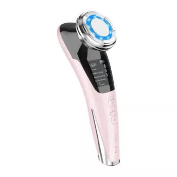Aparelho de cuidados faciais por ultrassons ANLAN 01-ADRY11-001, rosa