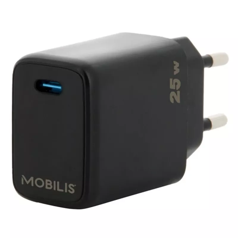 Carregador universal para dispositivos móveis Mobilis 001380 preto AC carregamento rápido