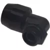 Racor roscado Alphacool HF TPV metal - 90° rotativo 12,7/7,6 mm - preto (17455)