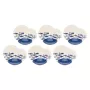 Serviço de mesa Rose&Tulipani R18390TA18 para 6 pessoas, conjunto de mesa de porcelana