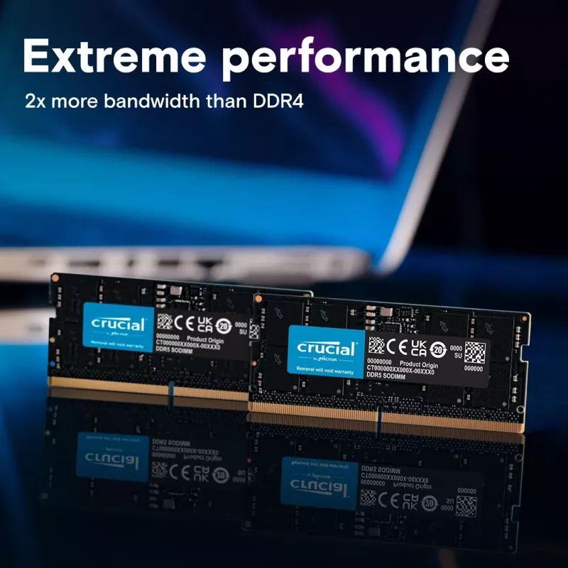 Memória para portátil DDR5 SODIMM 64GB(1*64)/5600 CL46