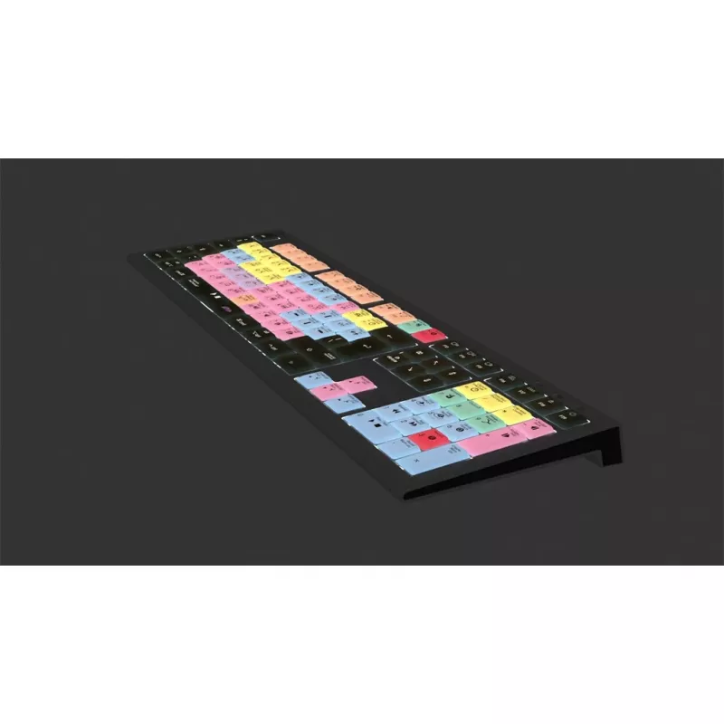Logickeyboard ASTRA 2 USB QWERTY teclado preto tamanho completo 104 teclas