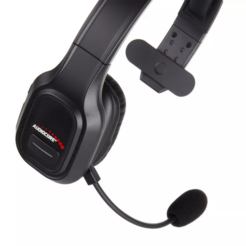 Headset Bluetooth Audiocore 74452 auscultadores cancelamento de ruído microfone call center Google Siri escritório sem fios