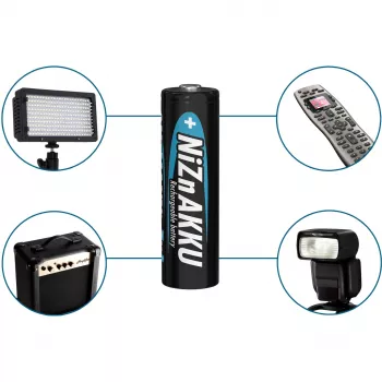 Bateria recarregável Ansmann 1322-0005 AA níquel-zinco NiZn