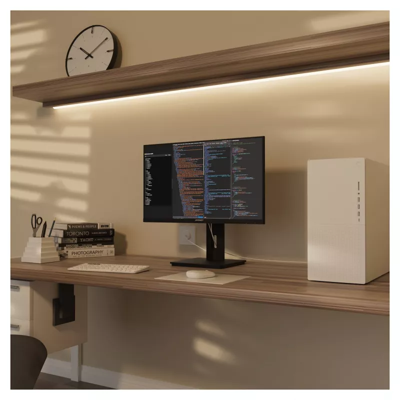 JAPANNEXT Monitor 4K UHD 60,45cm (23,8) 3840x2160 píxeis, Painel IPS, 8 ms, 60 Hz, AMD FreeSync, HDMI, DisplayPort (JN-IPS2380UHDR-C65W-HSP)