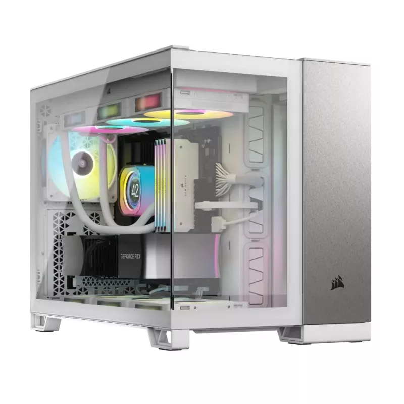 Caixa de PC Corsair CC-9011289-WW midi-tower cinzento, branco