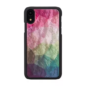 Capa para smartphone iKins para iPhone XR — design de flores aquáticas, preta