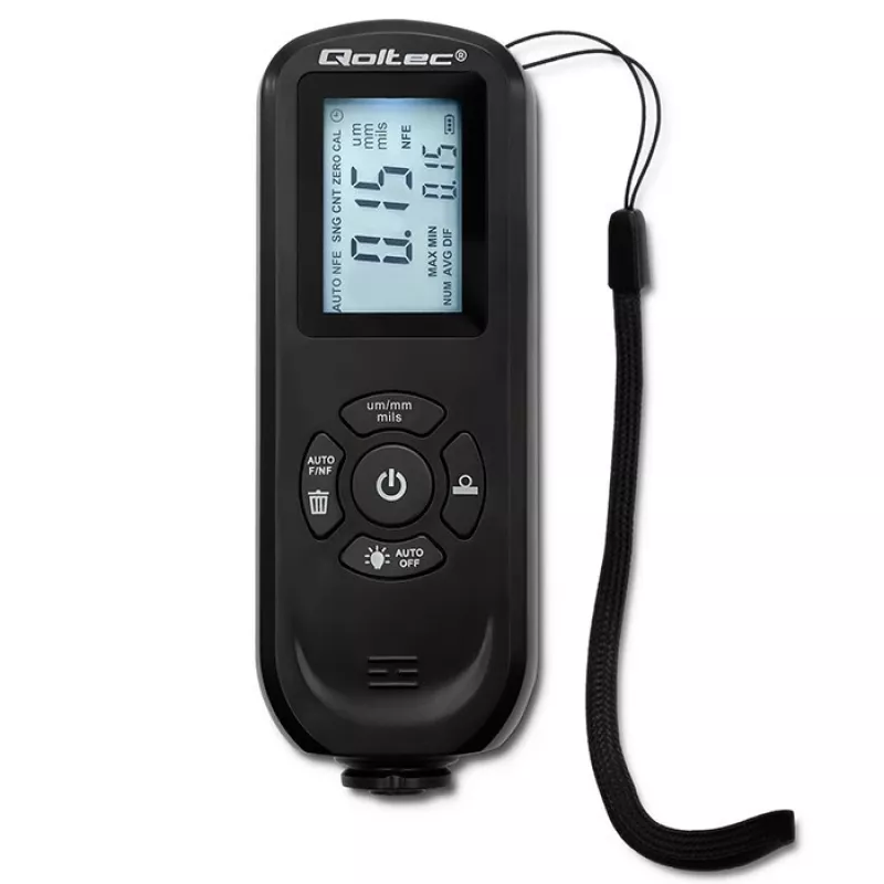 Medidor de espessura de camadas QOLTEC 50646 LCD 0–2000 µm