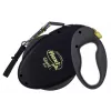 flexi Giant L trela extensível para cães, fita de 8 m, preto/amarelo