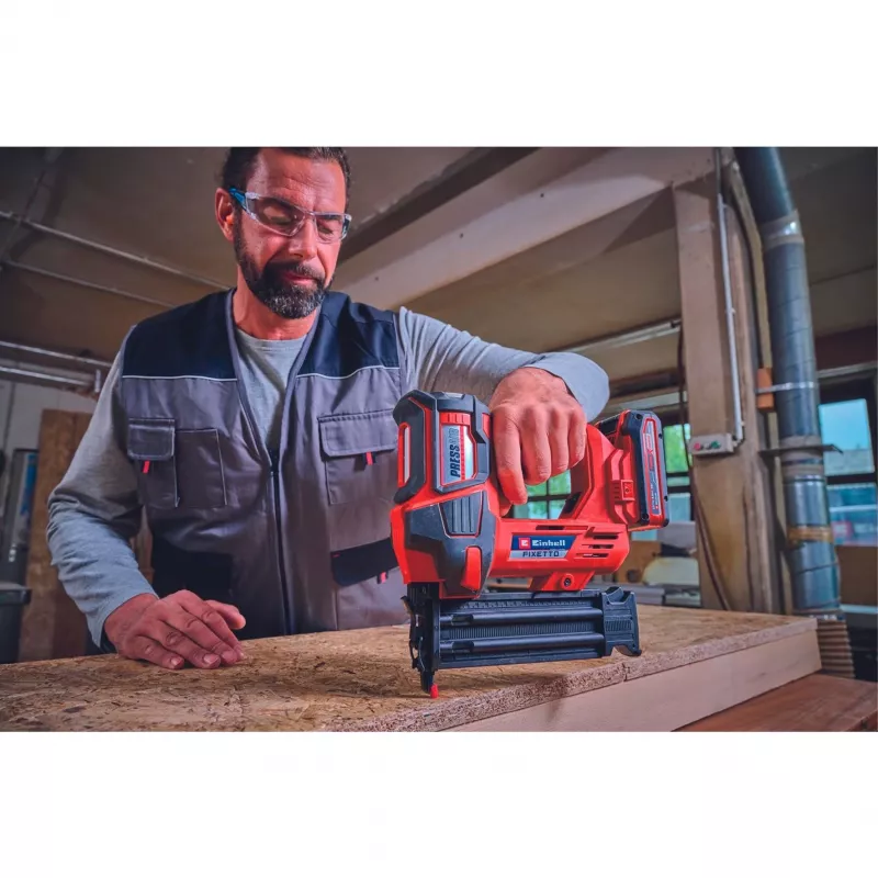 Agrafador/Pistola de pregos Einhell 4257795 a bateria 18V 60 disparos/min vermelho