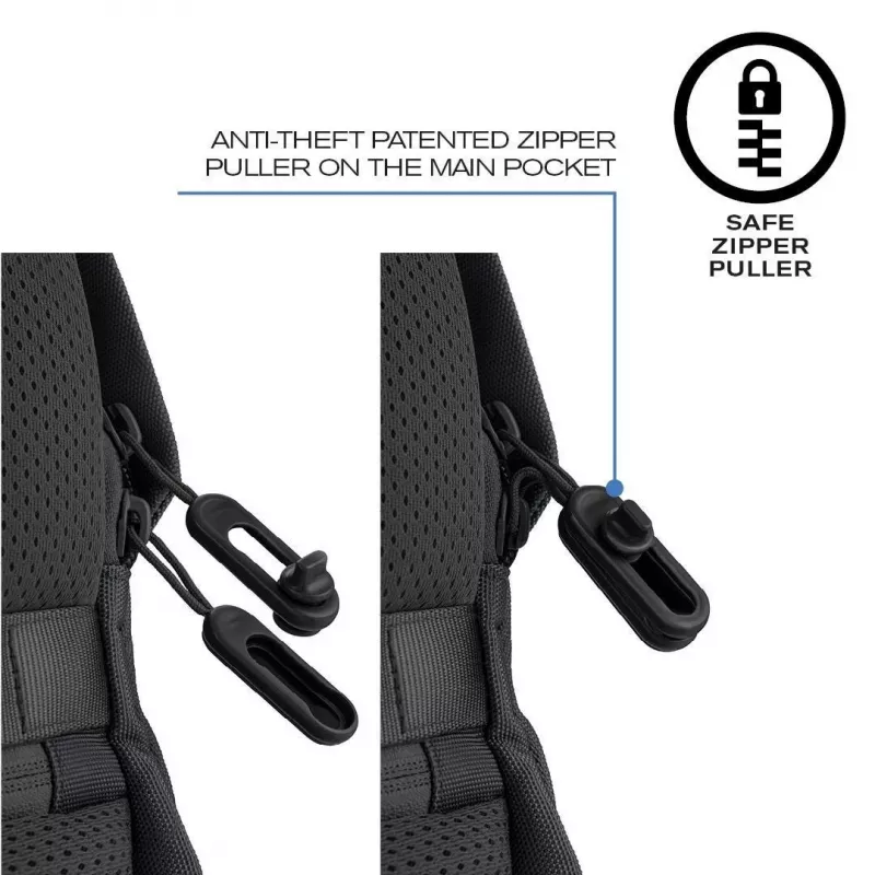 Mochila de lazer XDDESIGN Bobby Soft com compartimento para portátil de 15,6 polegadas, 16 l, PET, preto