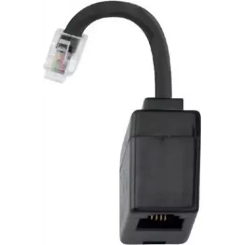Adaptador de mudança de sexo de cabo Hager EHZ001A R12 RJ10 preto (EHZ001A)