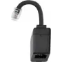 Adaptador de mudança de sexo de cabo Hager EHZ001A R12 RJ10 preto (EHZ001A)