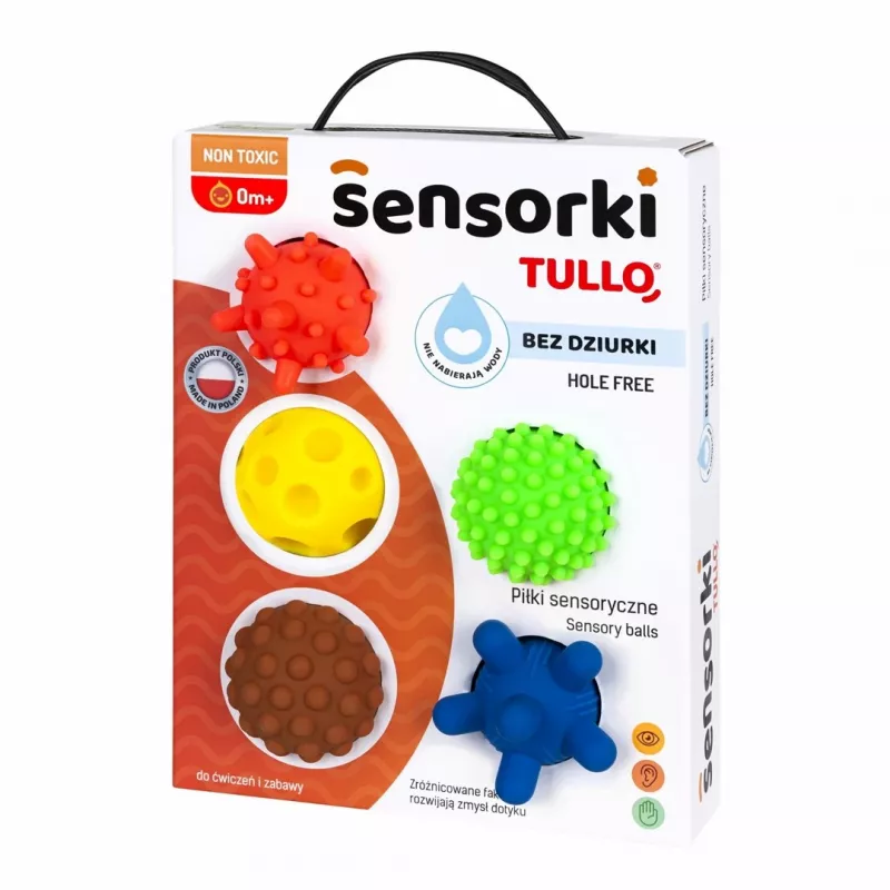 Bolas sensoriais sem furos TULLO 5 unidades