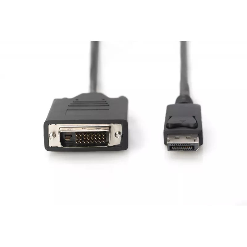 Digitus - Cabo DisplayPort - DisplayPort (M) - DVI-D (M) - 5,0 m (DisplayPort 1.2) - moldado, parafusos serrilhados - preto (AK-340301-050-S)