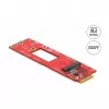 Conversor EDSFF E1.S para slot M.2 Key M NVMe DeLOCK 63797