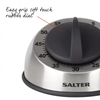 Temporizador de cozinha mecânico Salter 338 SSBKXR15