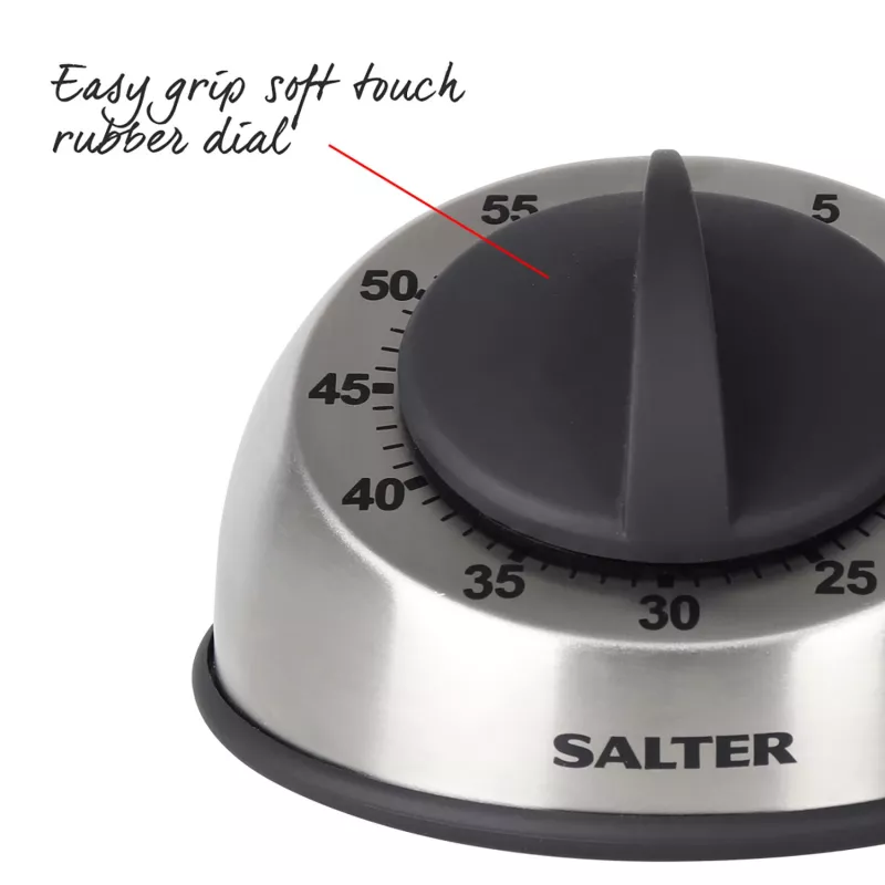 Temporizador de cozinha mecânico Salter 338 SSBKXR15