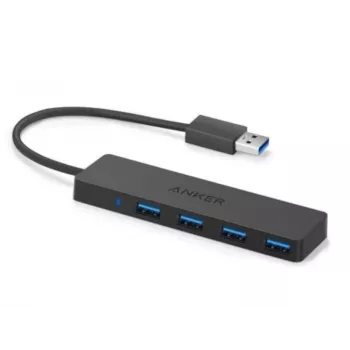 Hub USB Anker Innovations A7516016 USB 3.2 Gen 1 Type-A 5000 Mbit/s Preto