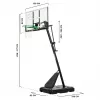 Estrutura para cesto de basquetebol Salta Guard 138 x (296–371) x 240 cm, modelo 5134