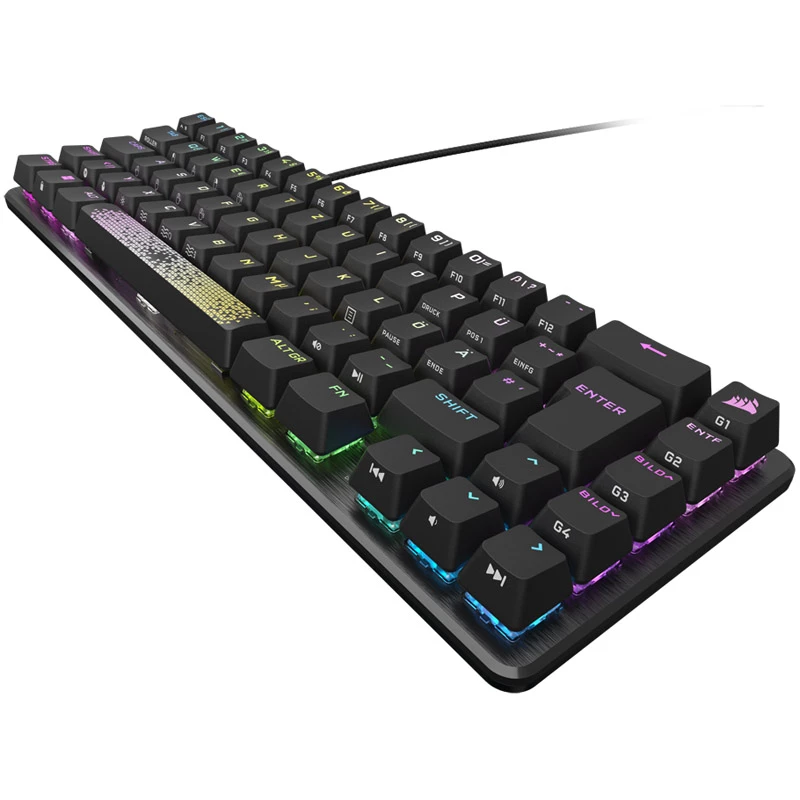 Teclado Corsair K65 PRO MINI Gaming USB QWERTZ alemão preto
