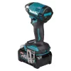 Makita TD002GD202 aparafusadora de impacto sem fios, 40 V XGT, sem escovas, 220 Nm, sextavado de 1/4", luz LED, com 2 baterias de iões de lítio de 2,5 Ah, carregador rápido e mala