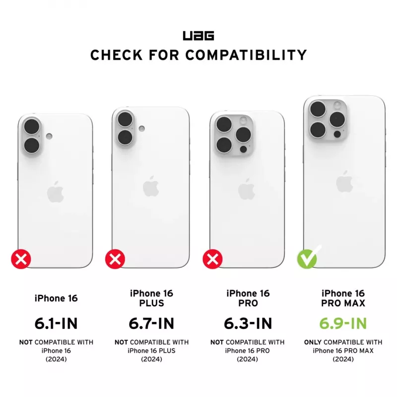Urban Armor Gear Plyo MagSafe capa para telemóvel Apple iPhone 16 Pro Max