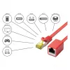 Goodconnections 8070VR-005R Cabo de rede Ethernet vermelho