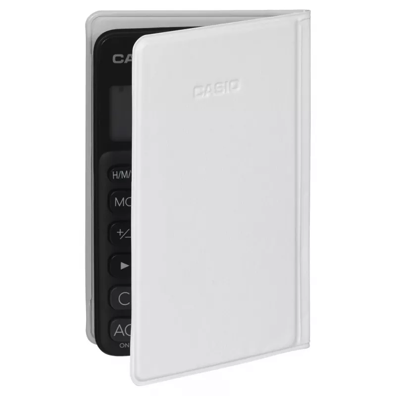 Calculadora básica CASIO SL-310UC-BK – 10 dígitos, pilha/solar, funções de imposto e margem, formato de bolso (70×118×8,4 mm), preto