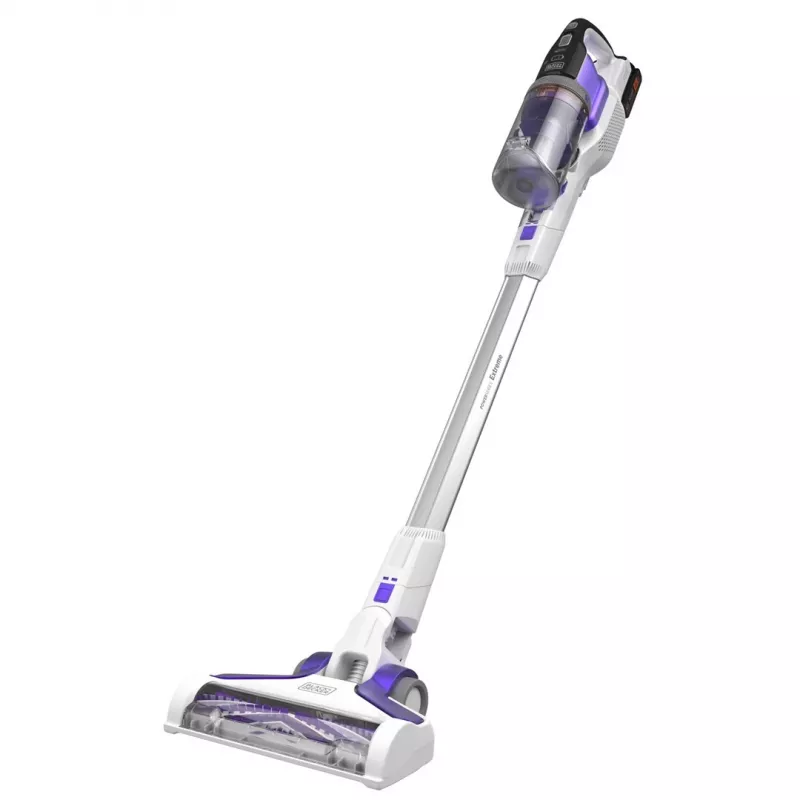 Black & Decker BHFEV1825CP Aspirador vertical/escova elétrica aspirador 2-em-1 com bateria a seco sem saco branco 2,5 Ah
