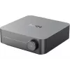 WiiM Amp Pro LPWIAMPP amplificador estéreo multiroom de streaming, 60 W/canal a 8 Ω / 120 W/canal a 4 Ω, HDMI ARC, ótico, entrada de linha, Ethernet, alumínio, cinzento escuro