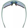 Óculos multisport UVEX sportstyle 235 — unissexo, armação sem aro, verde/vermelho