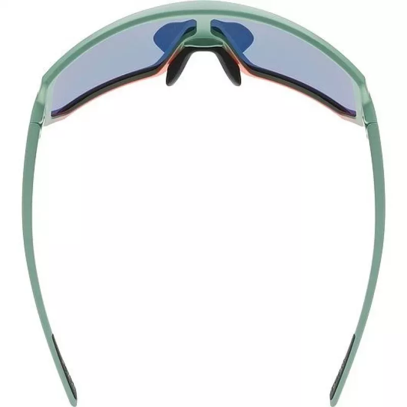 Óculos multisport UVEX sportstyle 235 — unissexo, armação sem aro, verde/vermelho