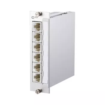 Painel de distribuição de superfície METZ CONNECT BTR E-DAT C6A 6x8 – entrada modular – alumínio anodizado – 6 portas (130857C-E)