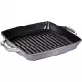 Frigideira de grelhar Staub 40511-684-0 quadrada 28 cm, adequada para indução, cinzento-grafite