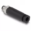 Conector DeLOCK M8 codificação A 3 pinos macho ligação por parafuso preto
