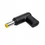 Akyga AK-ND-C01 adaptador de carregamento USB-C para DC 5,5 x 2,5 mm para portáteis, 18,5-20 V, 100 W