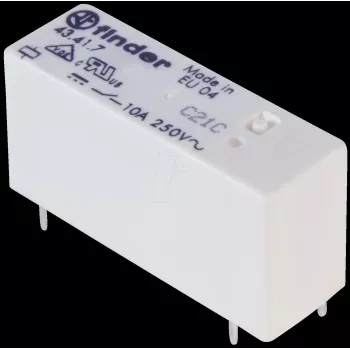 Relé de potência para PCB Finder 24 VDC 250 mW (43.41.7.024.0000)