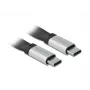Cabo USB DeLOCK 85926 USB 3.2 Gen 2 0,22 m USB C preto prateado