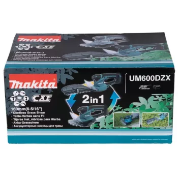 Tesoura de relva sem fio Makita UM600DZX preto, azul 12 V