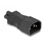 Adaptador de alimentação DeLOCK IEC 60320 C14 para ficha C5 2,5 A reto preto