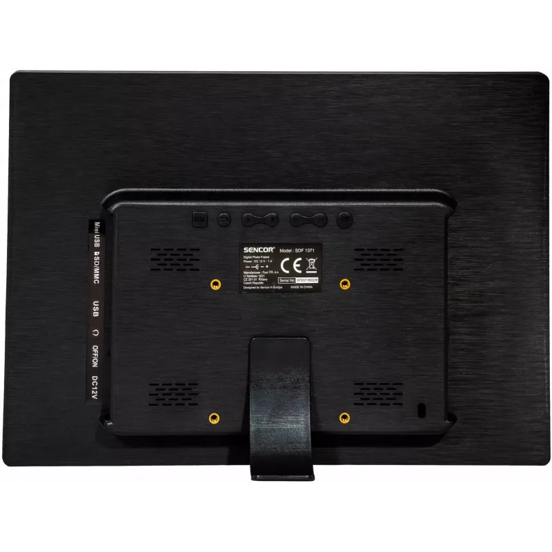 Moldura digital SENCOR SDF 1371 BK — moldura preta de 13,3 polegadas